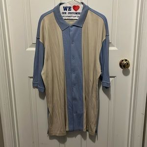 Nat Nast short sleeve knit bowling style shirt